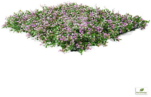 NatraHedge® Artificial Lavender 20x 20 Hedge Mat Panels (12 Pack)
