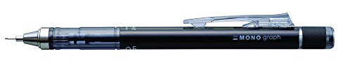 Tombow SH-MG11-BS Druckbleistift Mono graph mit Metallspitze, schwarz, SH-MG-11-BS