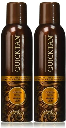 Body Drench Quicktan Quick Tan Bronzing Spray Medium Dark (The Perfect Ultra Bronzing Self-tanner a Fast-drying Formula) - Size 6 Oz / 170g (Pack of 2)