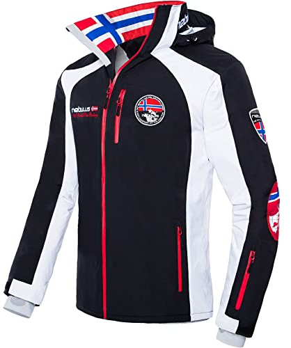 Nebulus Herren Skijacke Maestro SKI, warme Jacke, praktische Skijacke und Winterjacke, schwarz - XXL