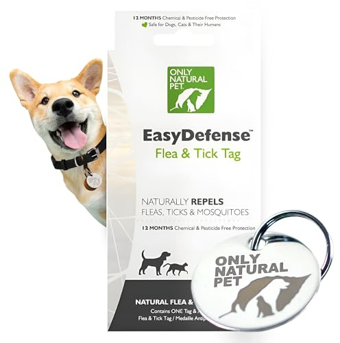 Only Natural Pet EasyDefense Tag – Lightweight, Collar Attachment for Dogs & Cats – Year-Round Wearable Protection and Comfort Accessory | Durable Design