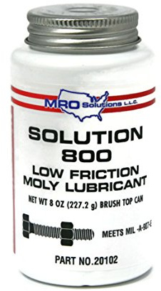 Anti-Seize Stainless Steel Low Friction Lubricant Compound High Temp MRO 800 8oz