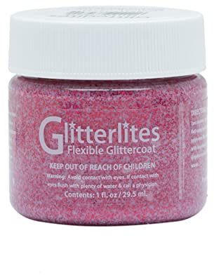 Angelus Glitterlites Paint 1 Oz Ruby Red
