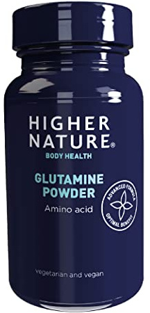 Higher Nature - Glutamine Powder - Amino Acid - Pure Glutamine for Gut Health - Vegetarian & Vegan - 200g