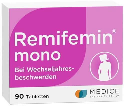 Remifemin mono 90 Tabletten - Medikament für Wechseljahre - bei leichten bis mittleren Wechseljahresbeschwerden - hormonfrei - pflanzliches Arzneimittel