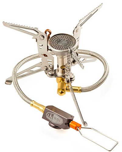 GSI 56003 Outdoors Pinnacle 4 Jahreszeiten-Schlauchkocher 2600 Watt Gaskocher, Silber, M ,