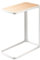 Yamazaki 7202 Frame Beistelltisch, weiß, Stahl/Holz, Minimalistisches Design, 24 x 45 x 52 cm (LxBxH)
