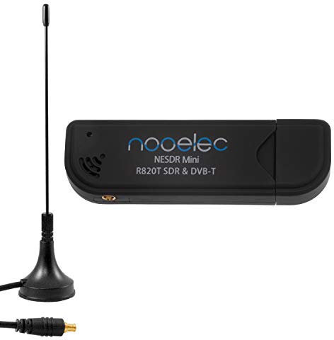 NESDR Mini (TV28T v2) USB RTL-SDR, DVB-T und ADS-B-Empfängerset mit Antenne. RTL2832U & R820T. Kostengünstiges Software Defined Radio, Kompatibel mit den Meisten Softwarepaketen