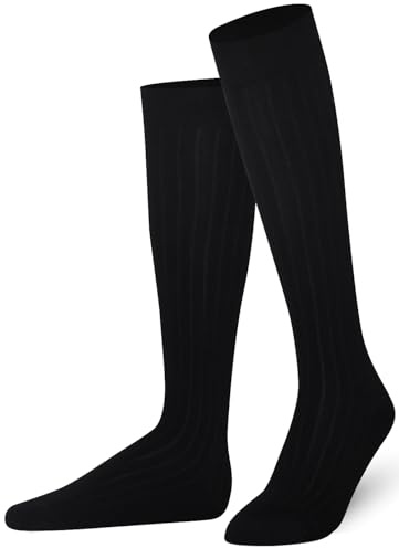 Mysocks Knähöga strumpor för kvinnor och män – mjuka kammad bomull långa strumpor – damer flickor knälånga knästrumpor