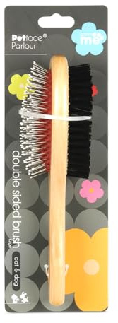 Petface Double Sided Wooden Brush, L (Pack of 1)