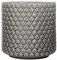 Bloomingville Vaso DOT - per Fiori da Interno e Piante da Interno, Piante grasse, Cactus, Orchidee M (15,5 cm ø), Grigio, Ceramica Gres