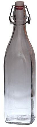 Bormioli - Bottiglia di vetro serie Swing, con chiusura a gancio 1.00 Liter