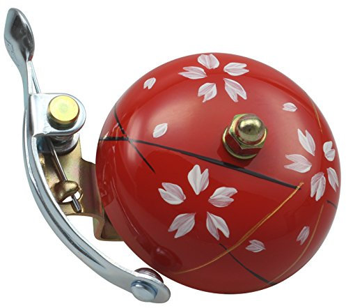 CRANE Bell Co. Fahrradklingel Handpainted Suzu W Steel Band Mount, Haru, 5.5 cm, CR-HSZSB-HR