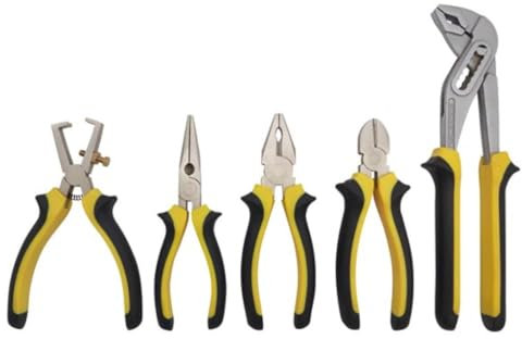 Tool Land HPSET1 - Juego de alicates de acero al cromo vanadio (5 unidades)