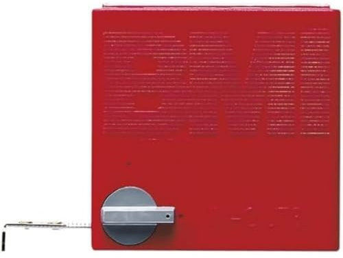 BMI 404341010 Taschenbandmaß In Out mit Innenmessung, Länge 3 m, weisslackiertes Band