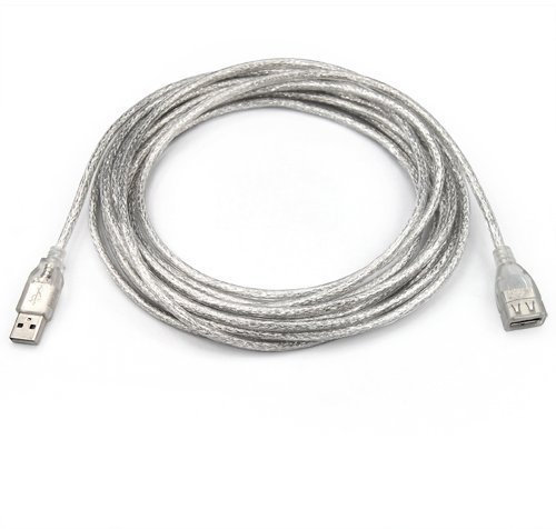 Accessotech 5m Metre USB 2.0 Extension Cable Lead A to A Male to Female 480mbps Lead