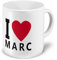 digital print XXL Riesen-Tasse mit Namen „Marc“ - Jumbotasse mit Design I Love Marc - Namens-Tasse, Kaffeebecher, Becher, Mug