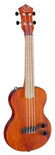 J & D E-Ukulele, Konzert Mit Piezo-Pickup und Aktiver Elektronik, Elektrische Mit Mahagoni Decke, Electric Solid Body