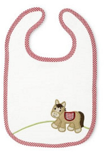 Sterntaler 16054 - Klettlätzchen Pferd Paula weiß (mit wasserundurchlässiger Rückse...