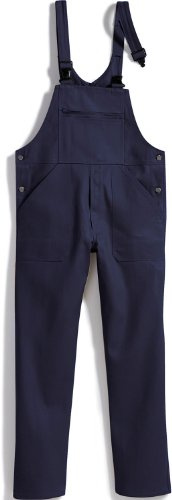BP Workwear Basic 1413-060-10 Latzhose - Verstellbarer Bund - Kunststoff-Clip-Verschlüsse - Reine Baumwolle - Normale Passform - Größe: 56 - Farbe: dunkelblau