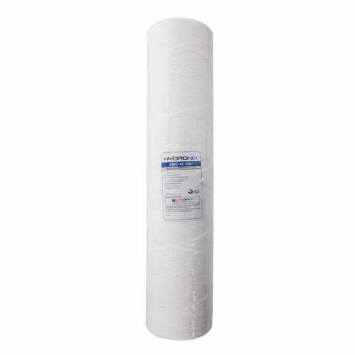 Hydronix SWC-45-2001 Sediment String Wound Water Filter Cartridge Universal Whole House, Commercial 4.5 x 20-1 Micron