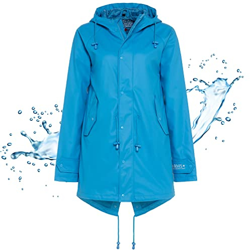 BMS Regenmantel 100% wasserdicht - hellblau - 38