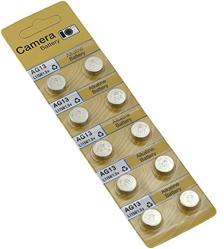 MaledettaBatteriaStore Pile Batterie a Bottone AG13 LR44 L1154 357 A76 SR44 G13 - Confezione 200 unità (20 blisters da 10 Pezzi)