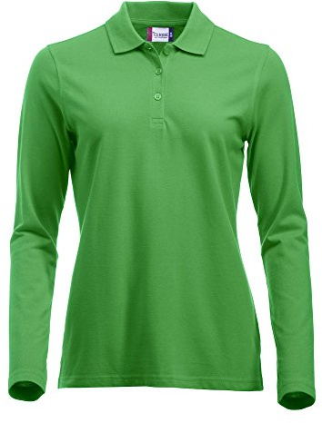 Clique Clothing, maglia a maniche lunghe classica in cotone, da donna, vestibilità moderna, da XS a XXL Verde Acido XX-Large