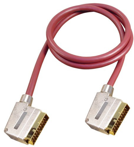 All4u BRVC 4 Scart Cable Scart Male to Scart Male 21-Pin Connected 3 m Red