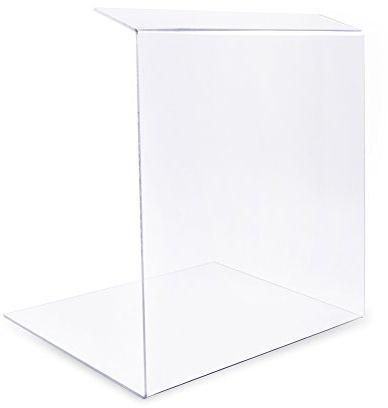 A+H Kunststoffe Vitrine de Protection (50 cm, 6 mm) | Comptoir - Support en verre acrylique - Type 2 (50 x 50 cm, épaisseur 6 mm)