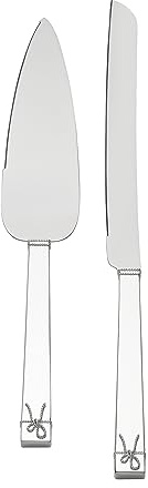Vera Wang Love Knots Cake Knife and Server, Silver