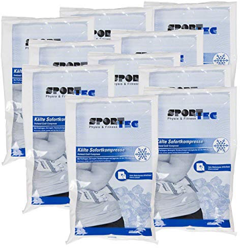 Sport-Tec Kälte Sofortkompresse, Einmal Kühlkompressen, Eiskompresse, 13,5x22 cm, 280 g