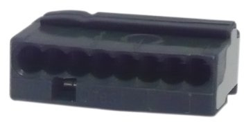 REV Ritter 0508548555 Wago-Klemme Micro 8 x 0.6-0.8 d, 25 Stück, grau