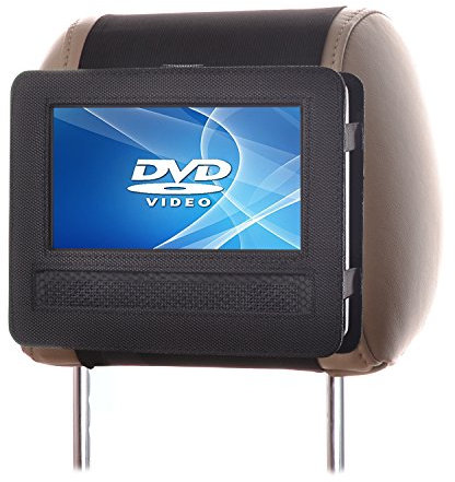 TFY Support Appui-tête de Voiture pour Lecteur DVD Portable 7, pivotant et Rabattable