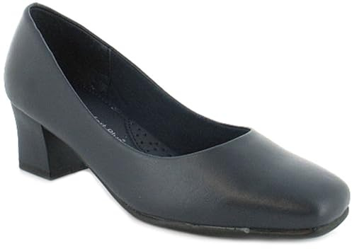 Comfort Plus Carly Womens Court Shoes with Heels Perfect for Work Occasion wear or Evenings Out on the Town - Stylish and a Comfortable Ladies Shoes Blue 7 UK