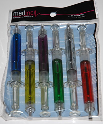 Medinc paquete de marca de seis corrales de jeringas