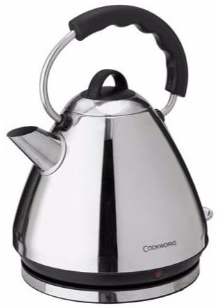 Cookworks Pyramid Kettle - Stainless Steel.