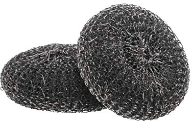 Superio Stainless Steel Scourer Refills Grill Brush Replacement 2 Pack