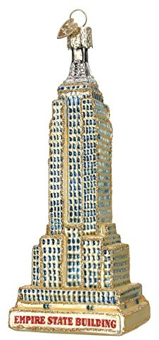 Old World Christmas Cities, Places and Landmarks Glass Blown Ornaments for Christmas Tree Empire State