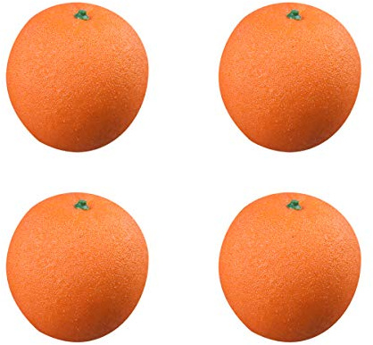 EQLEF Simulación de la Fruta, Frutas Artificiales Naranja para la decoración (4pcs Naranja)