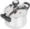 JATA HOGAR OPC6 - Olla Express a Presión Rápida de 6 litros de acero inoxidable. 3 sistemas de seguridad. Apta para todo tipo de cocinas, incluida inducción. Súper rápida. Fácil uso