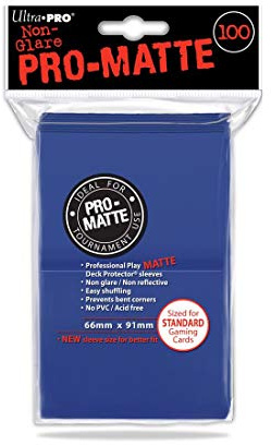 Ultra Pro Pro-Matte (100 Count) Blue Deck Protector Sleeves - Magic The Gathering