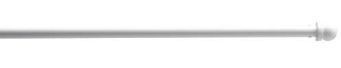 TRINGLES Rondes pour VITRAGE Metal | Ø07 | 1 Tringle Ronde 70-110CM | Blanc