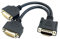 CY DMS-59 Male to Dual DVI 24+5 Female Female Splitter Extension Cable for Graphics Cards & Monitor