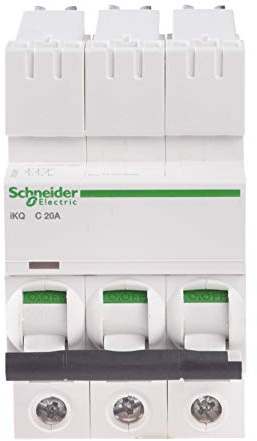 Schneider Electric, SE10C320, IKQ, disjoncteur miniature, 3P, 20A, C MCB