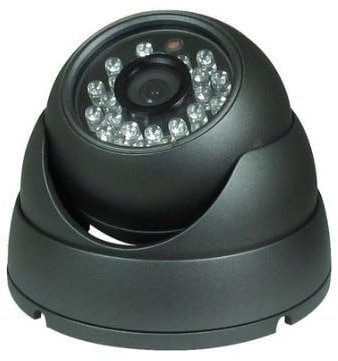 BW HD - Telecamera a circuito chiuso a cupola in alluminio, 1/3, obiettivo 3,6 mm, 700 TVL, con IR-CUT per sistemi di sicurezza domestica