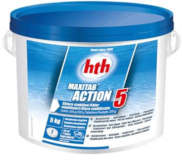 Hth - Chlore galets HTH 5Kg Maxitab 200g 5 fonctions