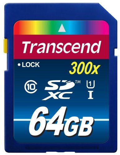Transcend 64GB SDXC/SDHC Class 10 USH-I (Premium) Memory Card