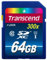 Transcend 64GB SDXC/SDHC Class 10 USH-I (Premium) Memory Card