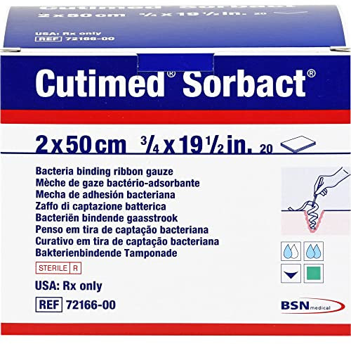 CUTIMED Sorbact Tamponaden 2x50 cm 20 St